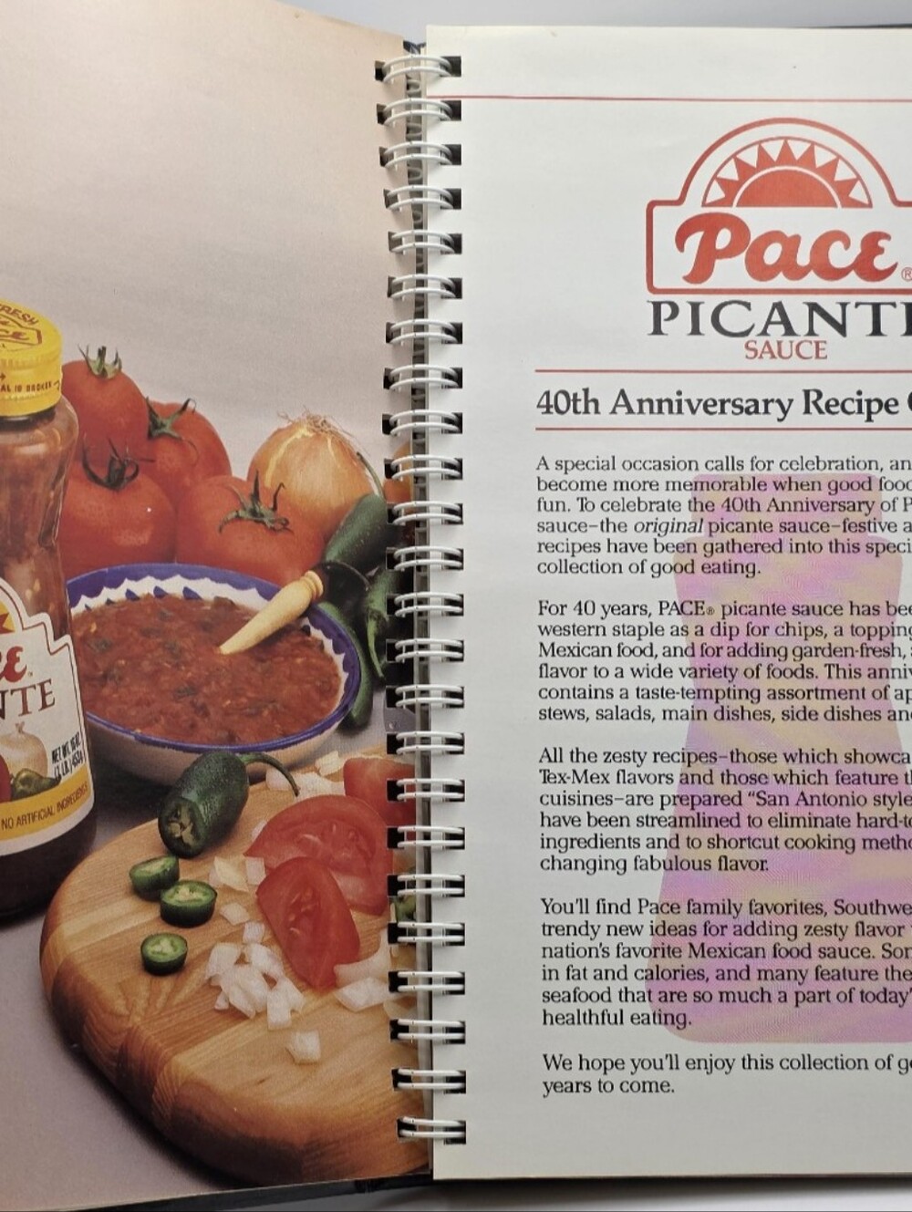 Pace Picante Sauce 40th Anniversary Recipe Collection Cookbook 1987 - Picture 5 of 6